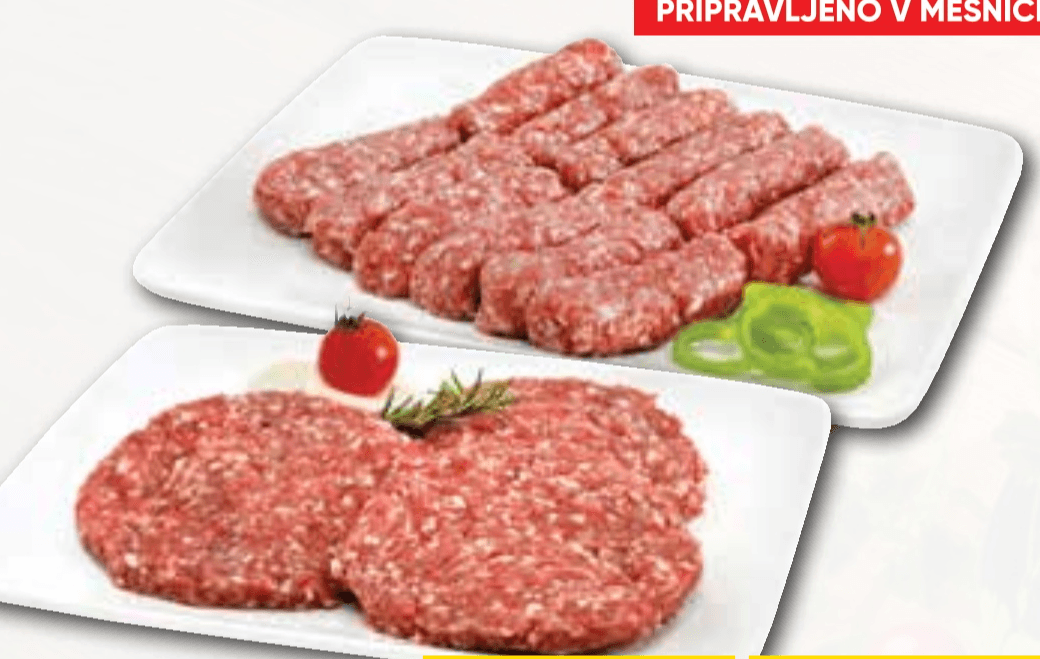 Čevapčiči ali pleskavice - Akcija v trgovini Tuš