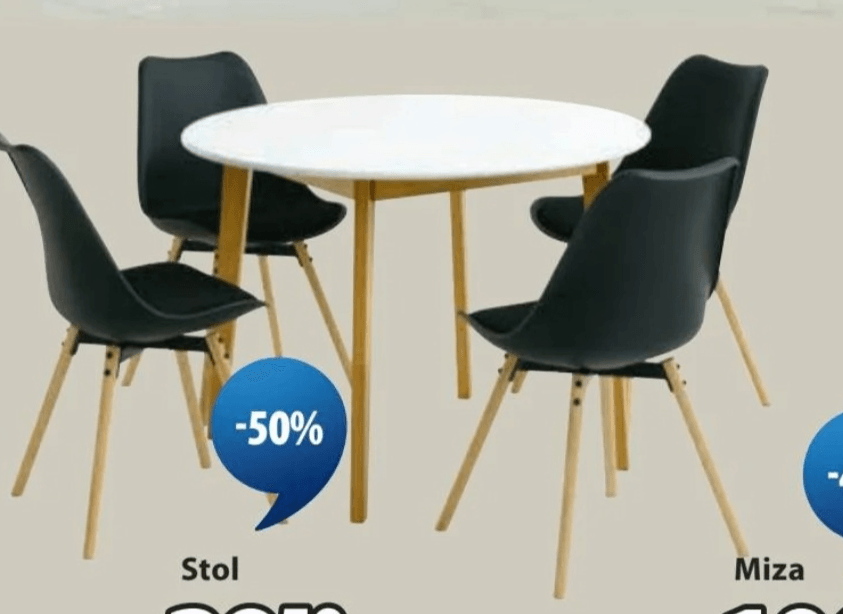 Jedilniški stol KASTRUP ROYAL OAK - Akcija v trgovini Jysk