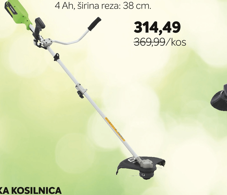 Akumulatorska kosilnica z nitko Kiakatu - Akcija v trgovini Merkur