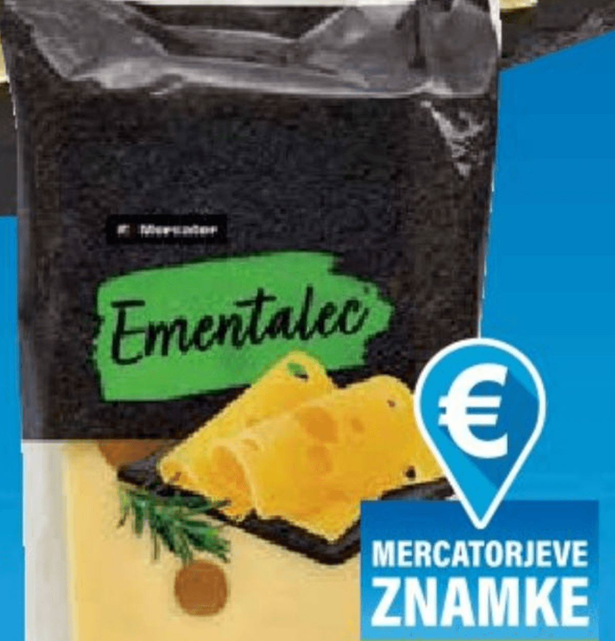 Sir Ementalec Mercator 400 g - Akcija v trgovini Mercator