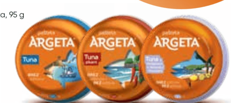 Ribje paštete Argeta 95 g - Akcija v trgovini Tuš