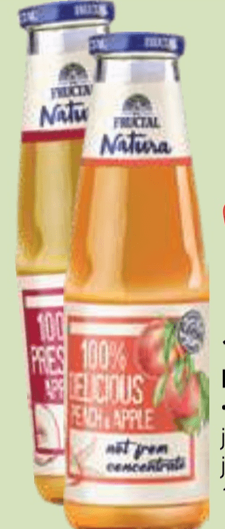 100% SADNI SOK FRUCTAL 1 l - Akcija v trgovini E.Leclerc