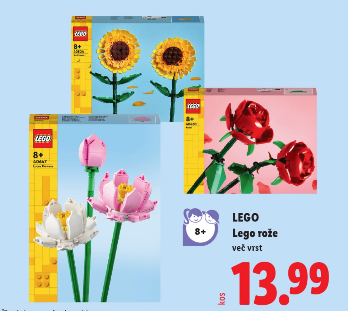 LEGO Lego rože - Akcija v trgovini Lidl