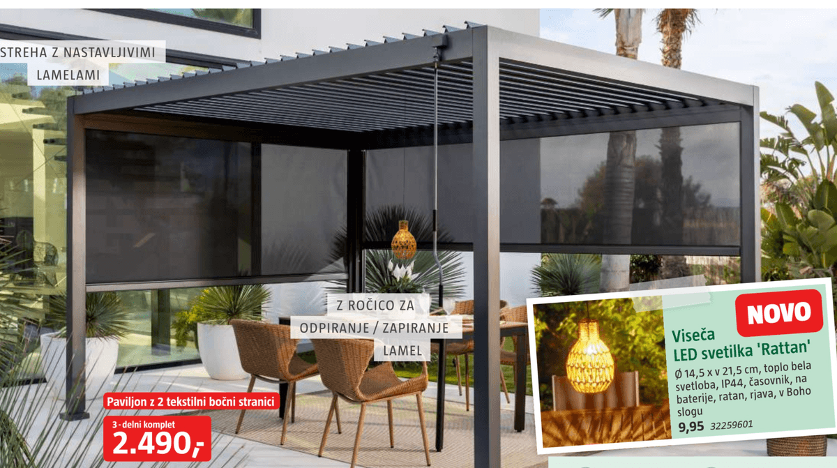 Paviljon 'Milos' - Akcija v trgovini Bauhaus