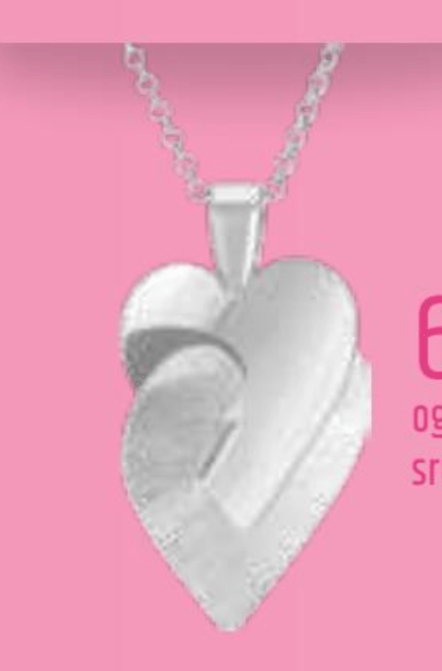 Ogrlica s srčkom - Akcija v trgovini E.Leclerc