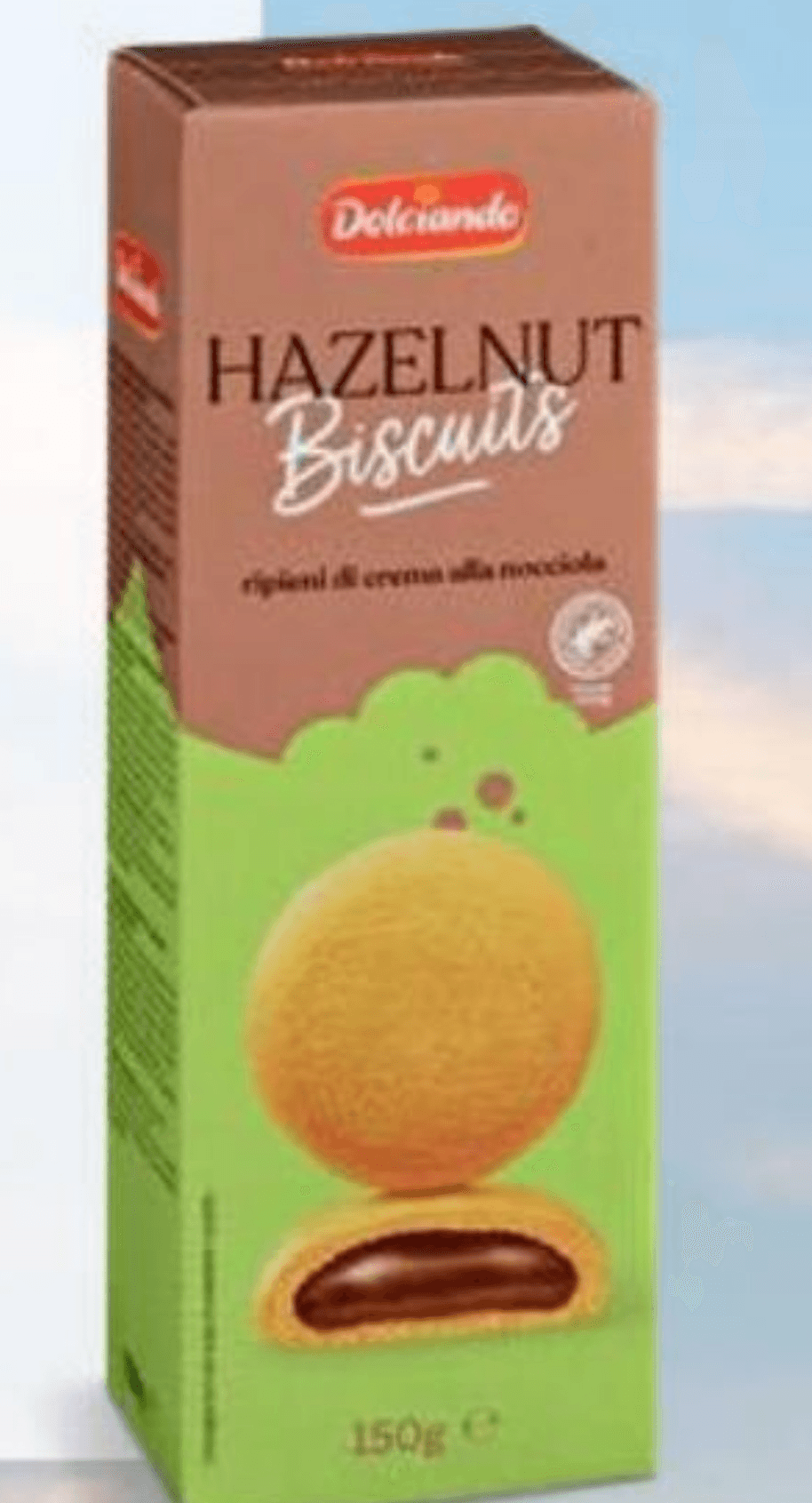 Keksi z lešnikovo kremo Dolciando 150 g - Akcija v trgovini Eurospin
