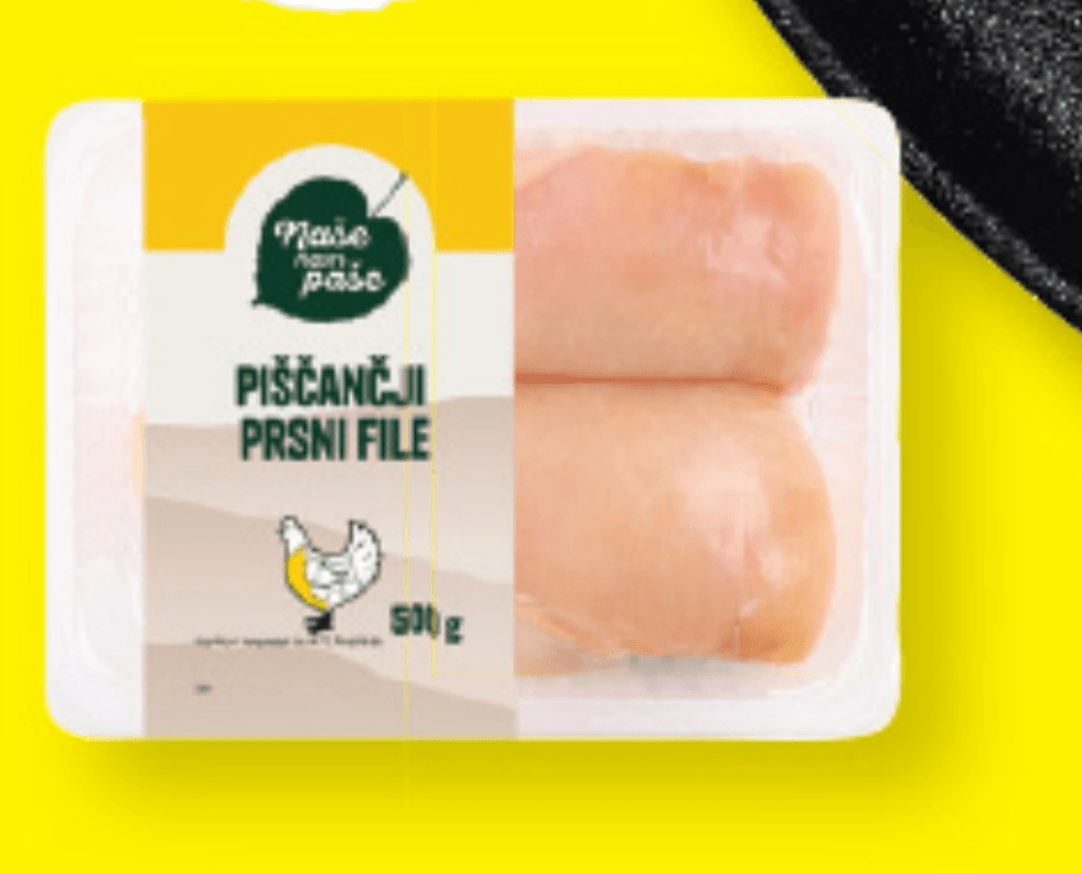 NAŠE NAM PAŠE Svež piščančji prsni file 500 g - Akcija v trgovini Lidl