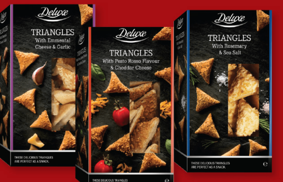 Deluxe Trikotniki iz listnatega testa 65 g - Akcija v trgovini Lidl