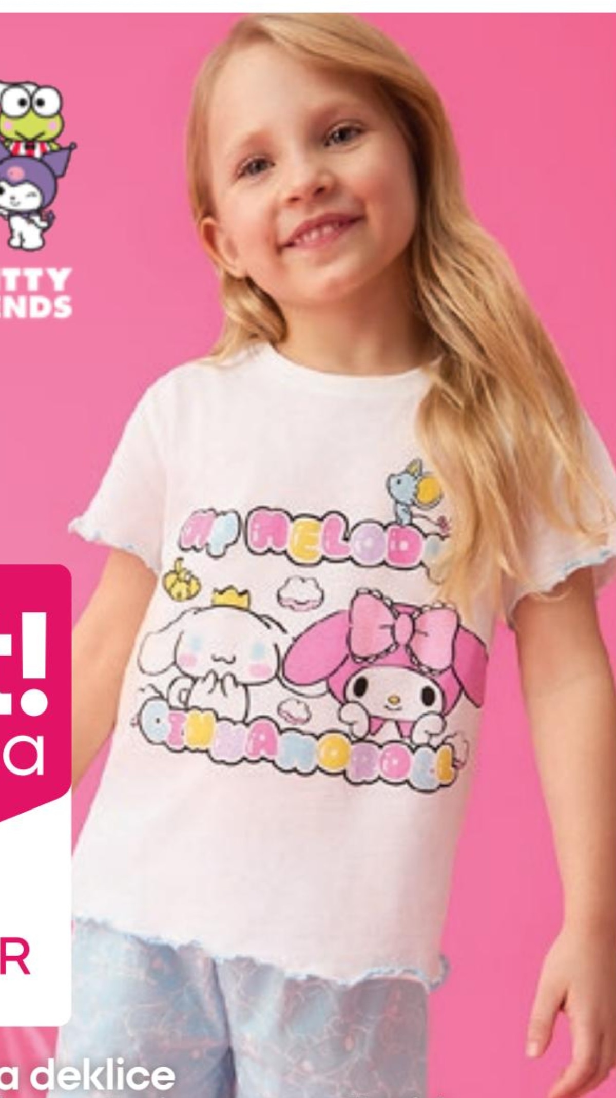 Pižama za deklice My Melody and Cinnamoroll - Akcija v trgovini Pepco