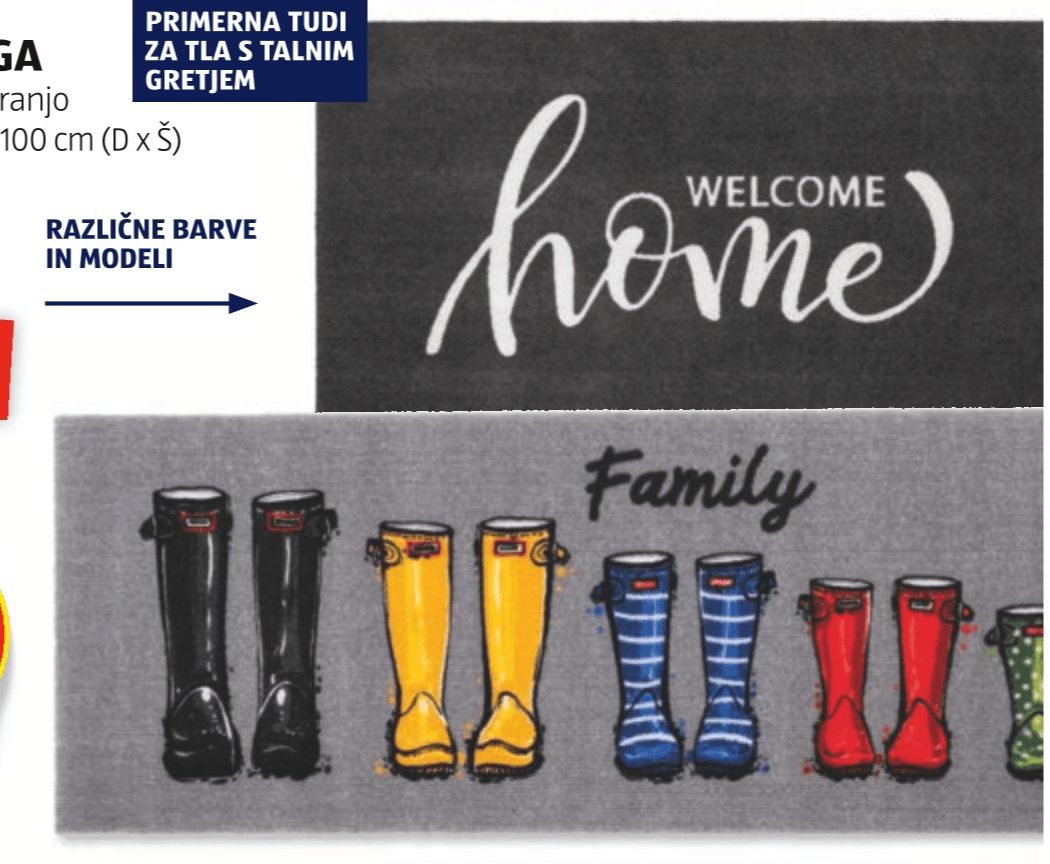 HOME CREATION Pralna preproga - Akcija v trgovini Hofer