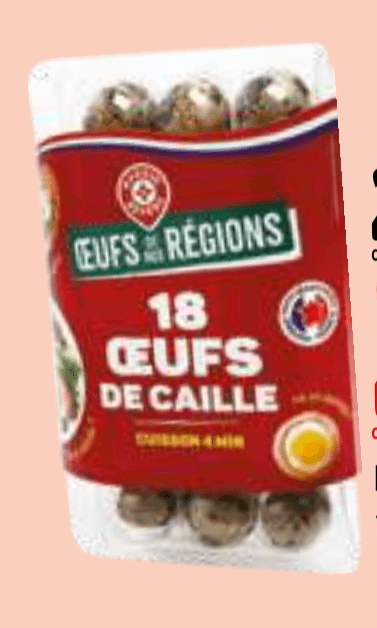 PREPELIČJA JAJCA 18/1 - Akcija v trgovini E.Leclerc