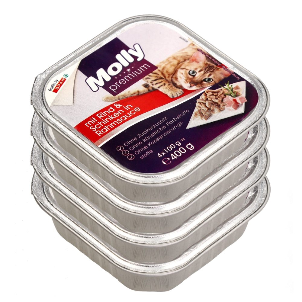Molly Premium Hrana za mačke 4 x 100 g - Akcija v trgovini Spar