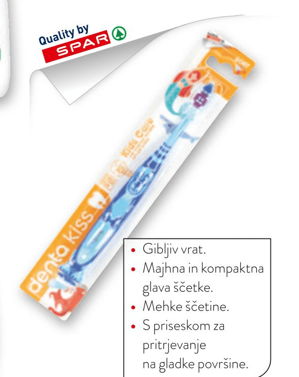 Zobna ščetka Denta Kiss - Akcija v trgovini Spar