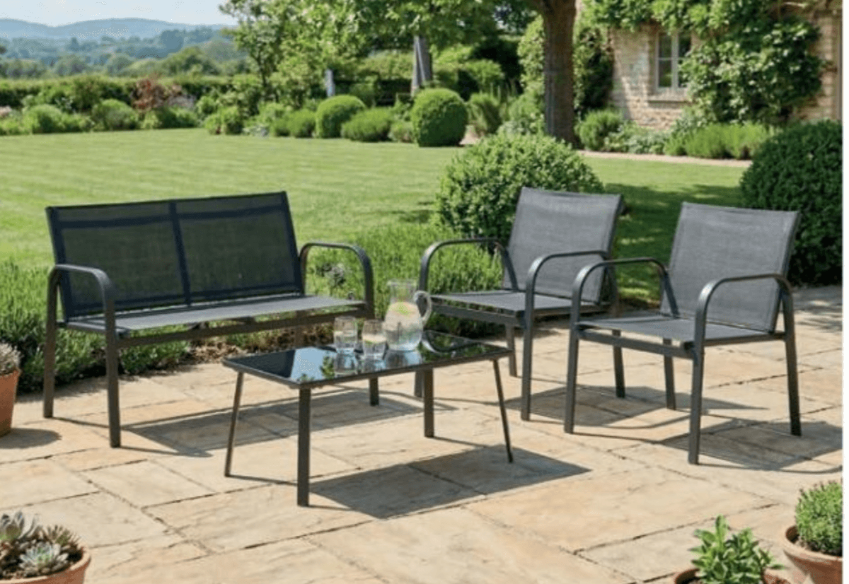 Kovinska vrtna garnitura Set Beo - Akcija v trgovini Merkur