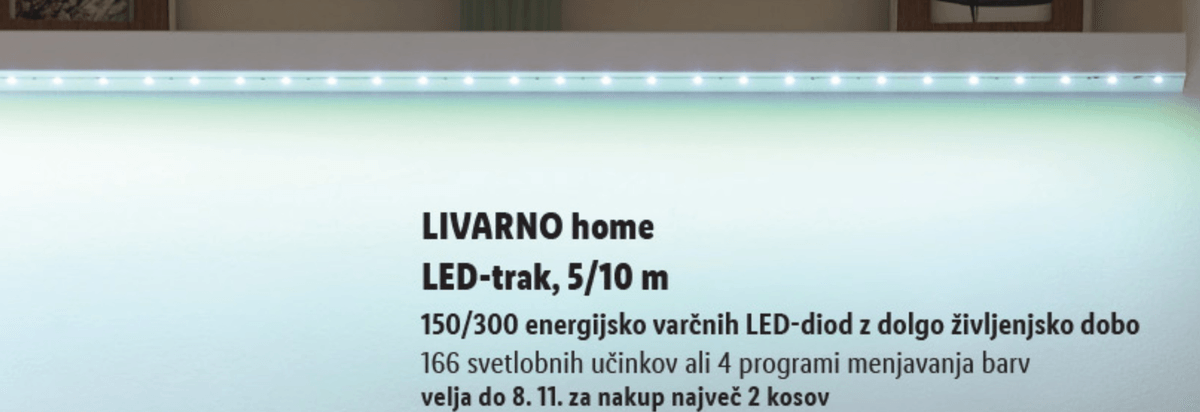 LIVARNO home LED-trak 5 m - Akcija v trgovini Lidl