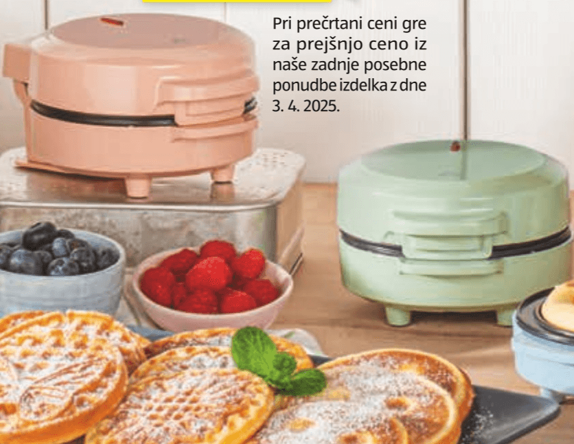 Mini pekač za vaflje AMBIANO - Akcija v trgovini Hofer