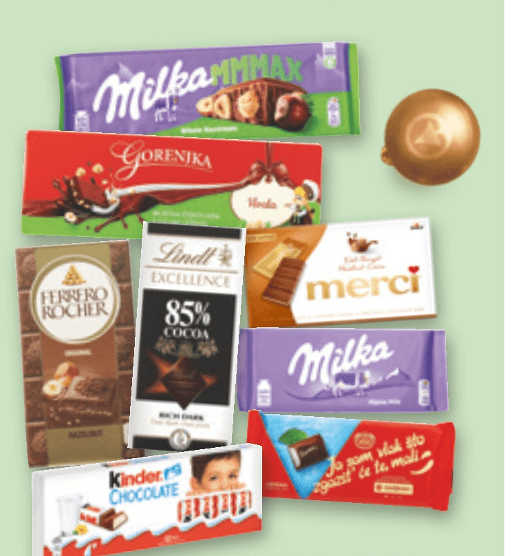 Vse čokoladne tablice - Akcija v trgovini Spar