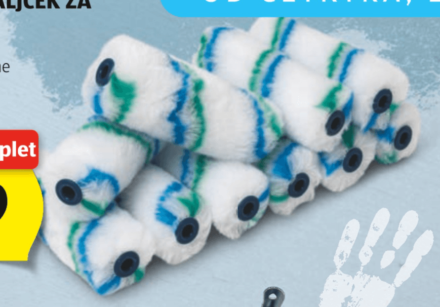 Deco Craft Nadomestni valjček za pleskanje 2 kosa - Akcija v trgovini Hofer