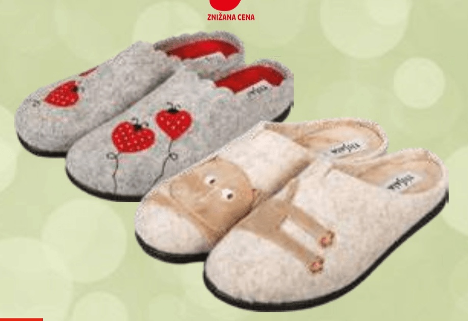 Ženski copati - natikači Tisajala - Akcija v trgovini E.Leclerc