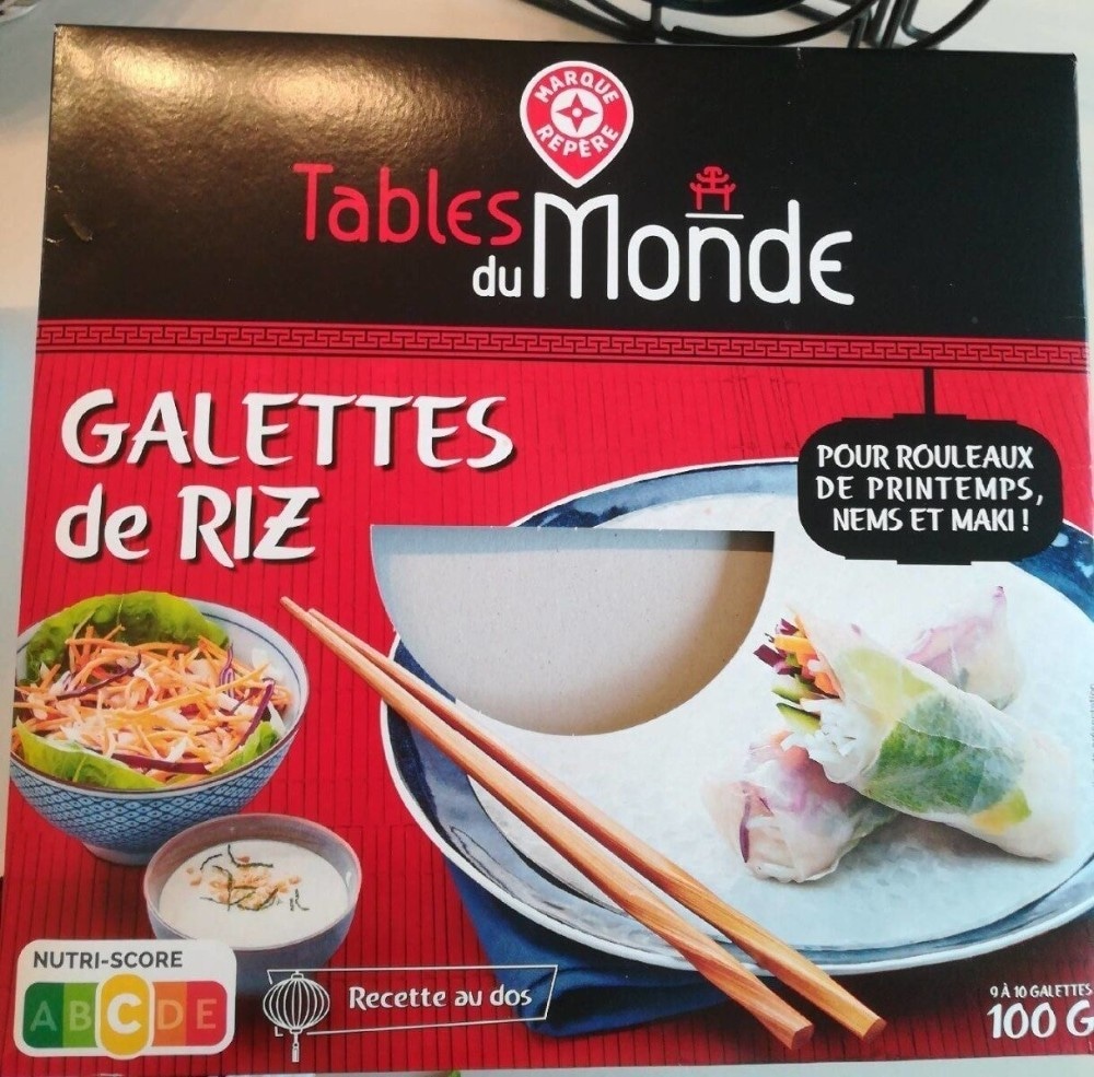 Riževi listi 100 g Tables du Monde Akcija v trgovini E.Leclerc