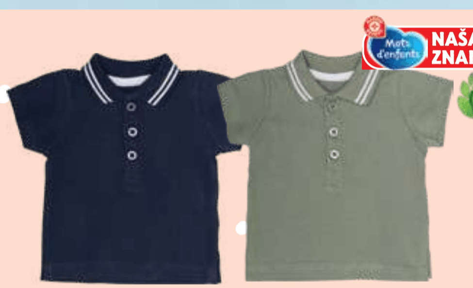 Deška polo majica Mots d'enfants - Akcija v trgovini E.Leclerc
