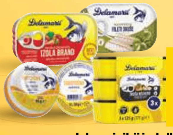 Izbrani ribji izdelki Delamaris - Akcija v trgovini Mercator