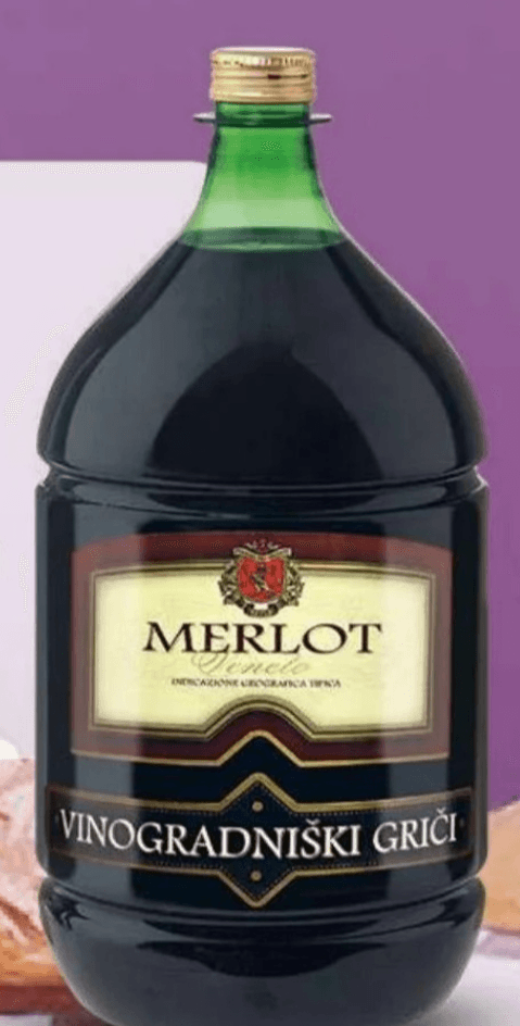 Merlot Vinogradniški Griči 5 l - Akcija v trgovini Eurospin