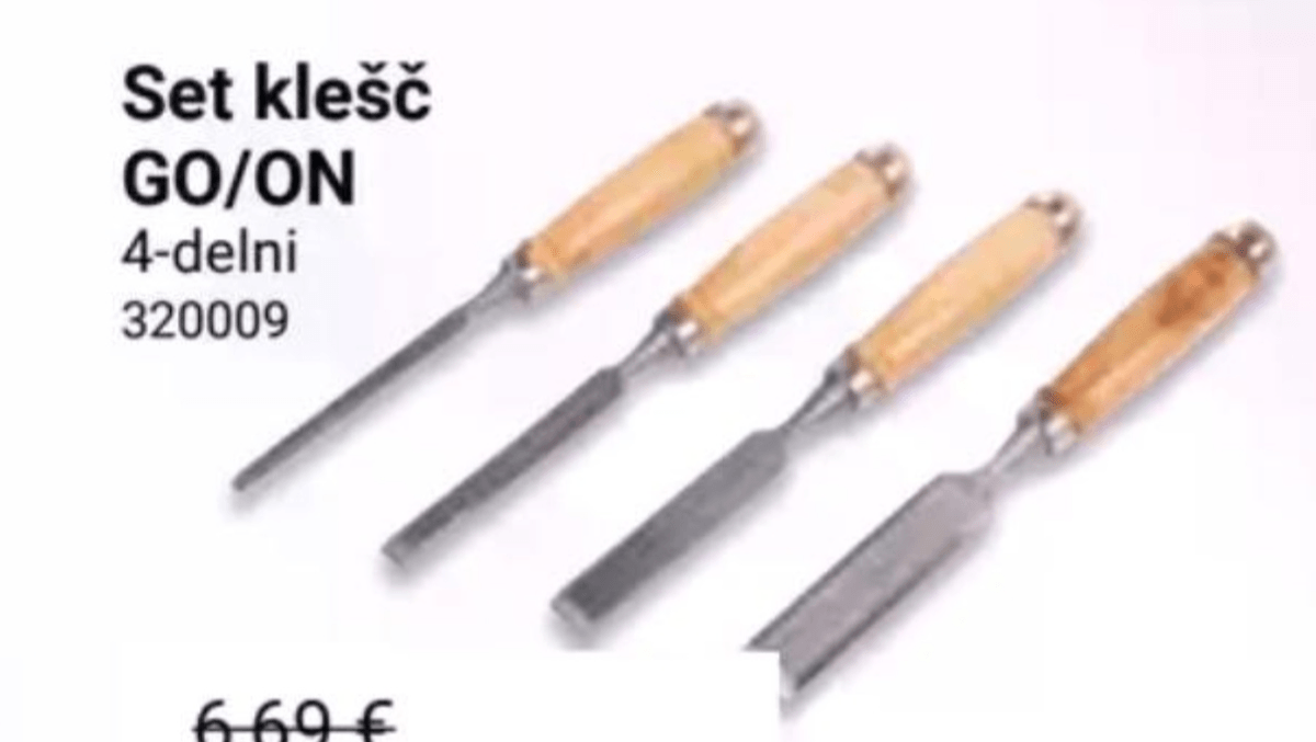 Set klešč GO/ON 4-delni - Akcija v trgovini Pevex