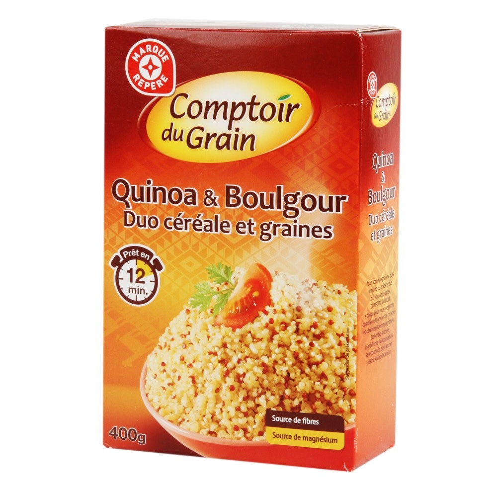 Mešanica kvinoje in bulgurja Comptoir du Grain 400 g - Akcija v trgovini E.Leclerc