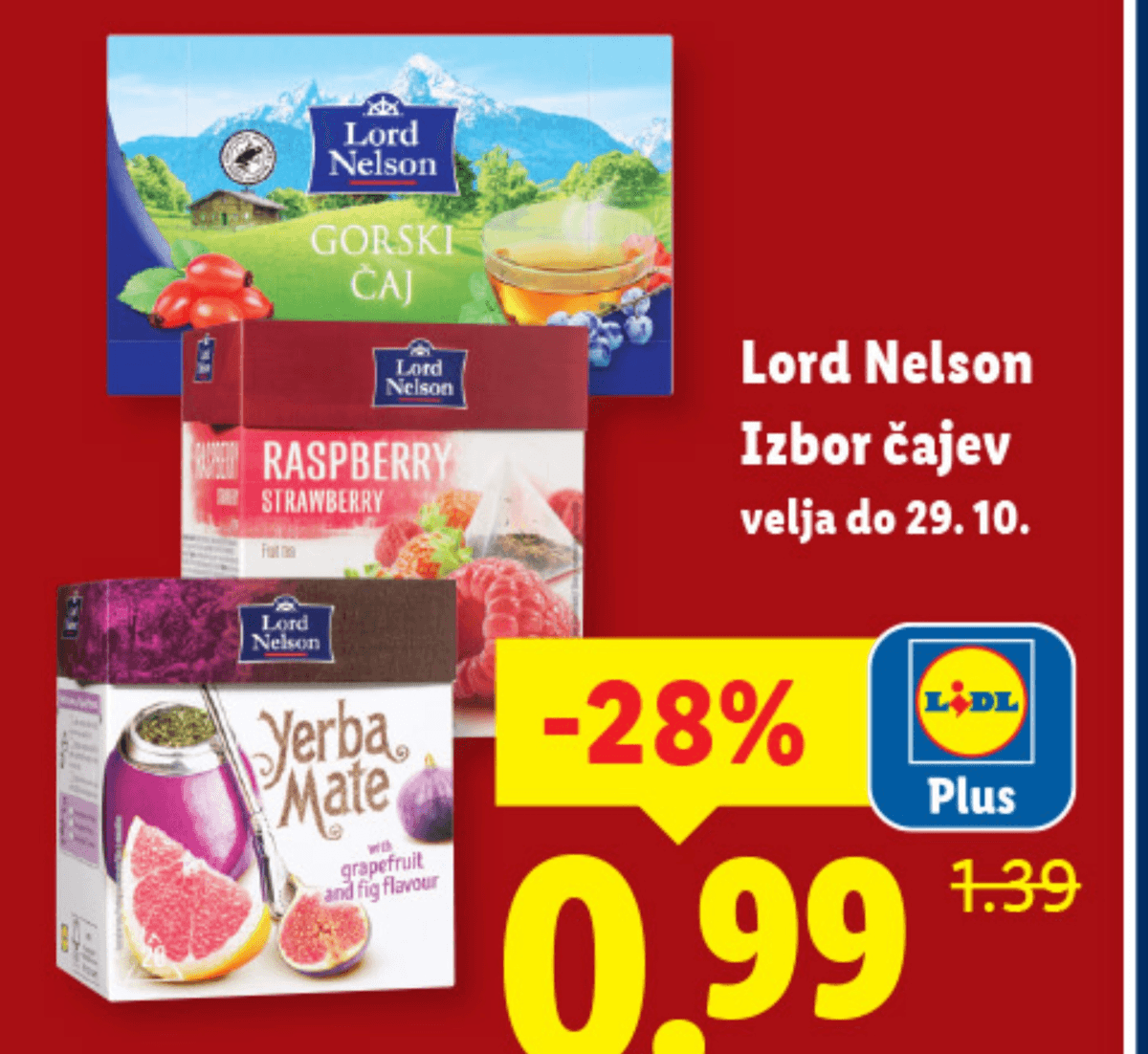 Lord Nelson Izbor čajev - Akcija v trgovini Lidl