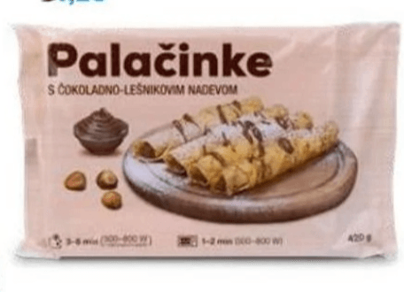 Palačinke s čokoladnim nadevom 420 g - Akcija v trgovini Eurospin