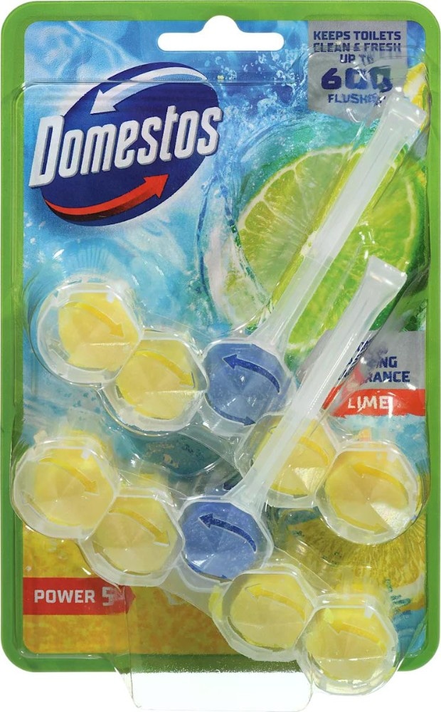Domestos Wc obešanka 2 x 50 g, 2 x 55 g Akcija v trgovini Tuš