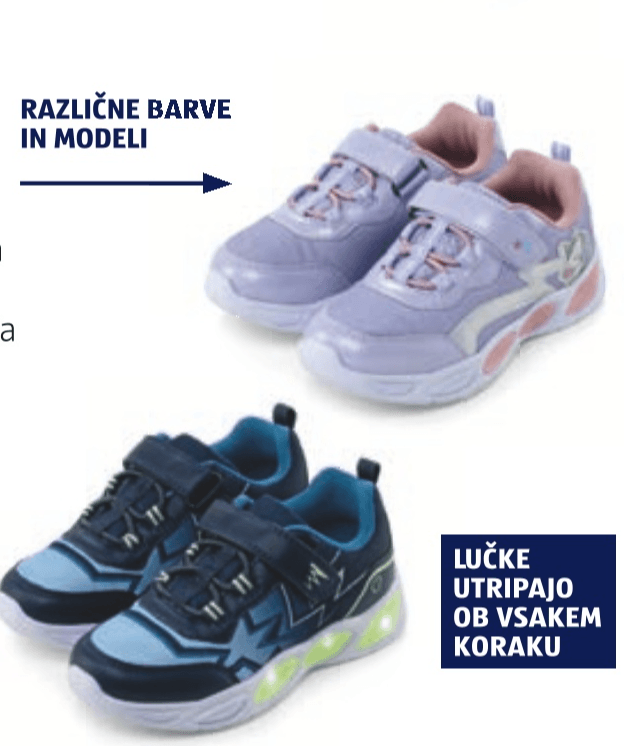 Lily & Dan Otroški čevlji z LED-lučko - Akcija u trgovini Hofer