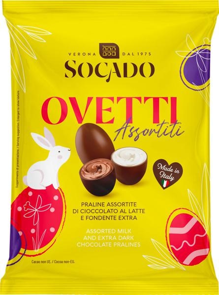 Čokoladna velikonočna jajčka 110 g Socado - Akcija v trgovini Tuš