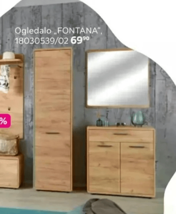 Ogledalo „FONTANA" - Akcija v trgovini Mömax