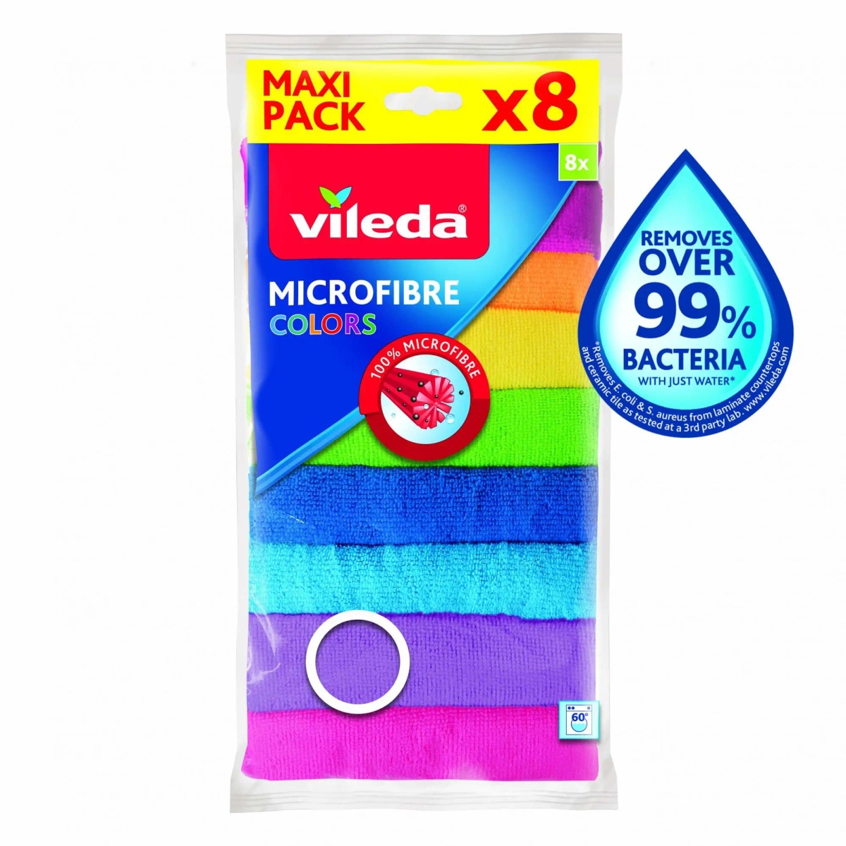 Vileda krpa mikrofibra Color 8/1 8 kosov Akcija v trgovini Spar