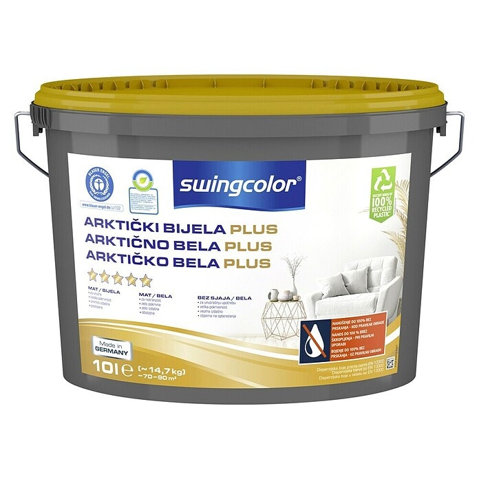 Swingcolor Arktisweiss Plus 2.5 l - Akcija v trgovini Bauhaus