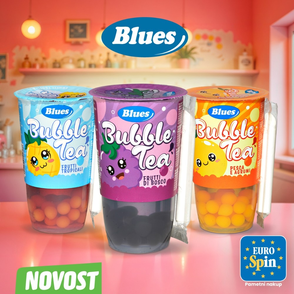 Blues Bubble Tea 340 ml - Akcija v trgovini Eurospin