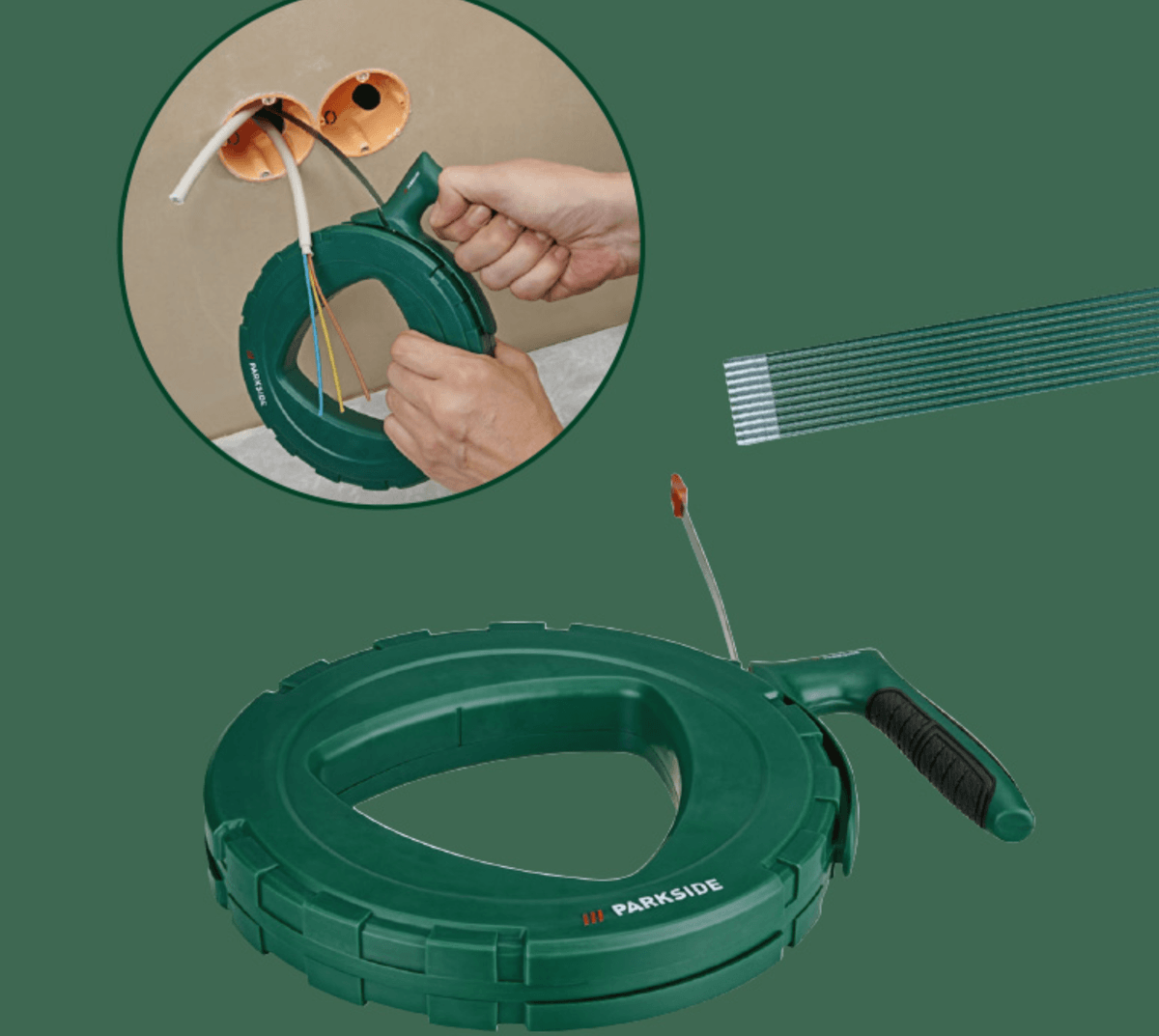 PARKSIDE Pripomočki za uvlek kabla 15-delni komplet - Akcija v trgovini Lidl