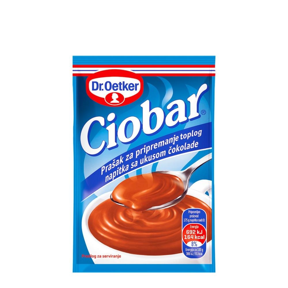 Vroča čokolada Ciobar 25 g Dr. Oetker - Akcija v trgovini Tuš
