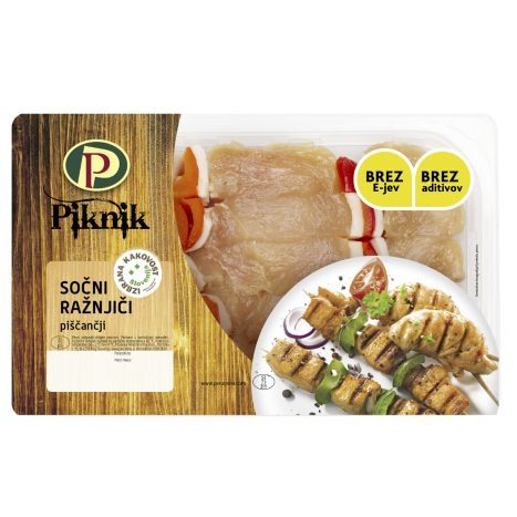 Kebab ražnjiči 450 g Piknik Perutnina Ptuj Akcija v trgovini E.Leclerc
