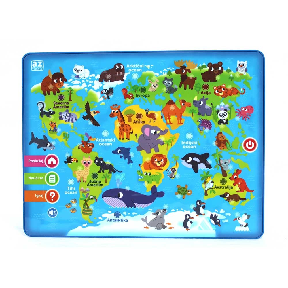 Otroška tablica - Moj prvi atlas az TOYS - Akcija v trgovini Mueller