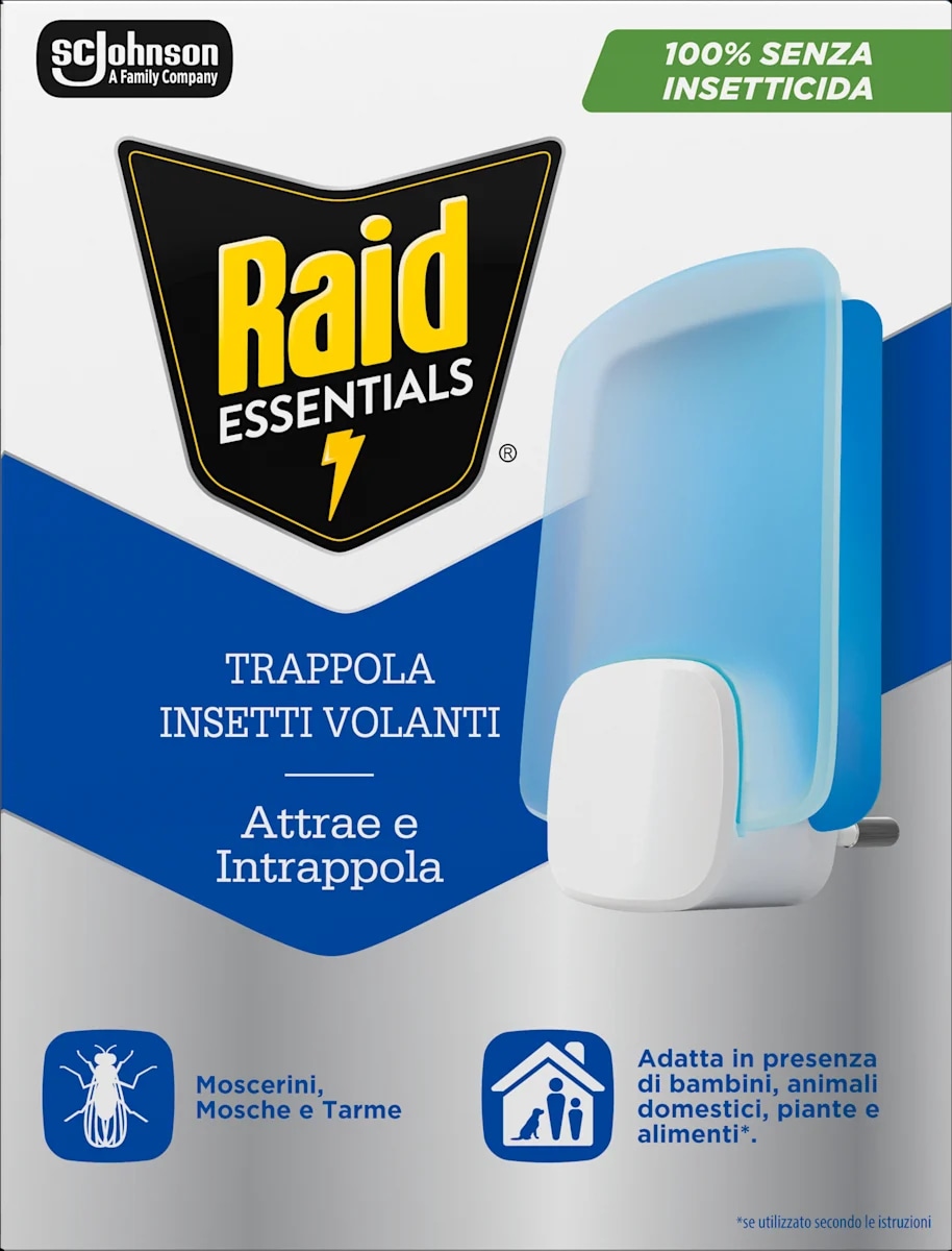 Raid Light Trap svetlobna past za leteče insekte 1 kos - Akcija v trgovini Dm