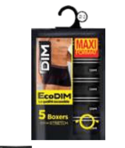 5x Moške bokser hlače DIM - Akcija v trgovini E.Leclerc