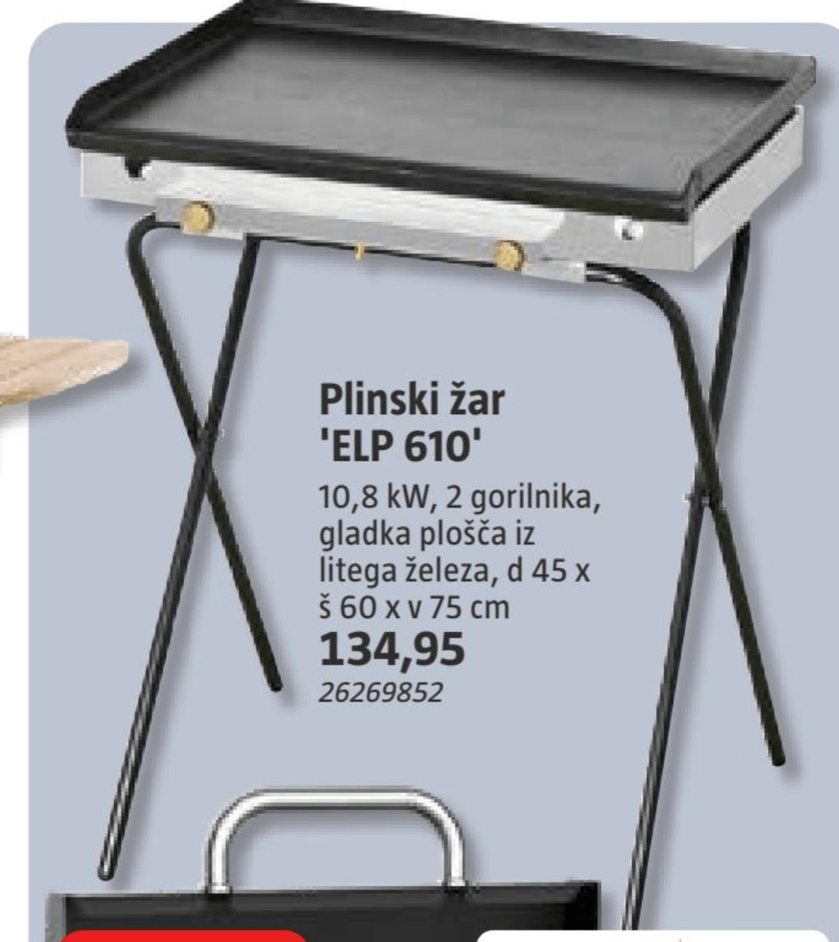 Plinski žar 'ELP 610' - Akcija v trgovini Bauhaus