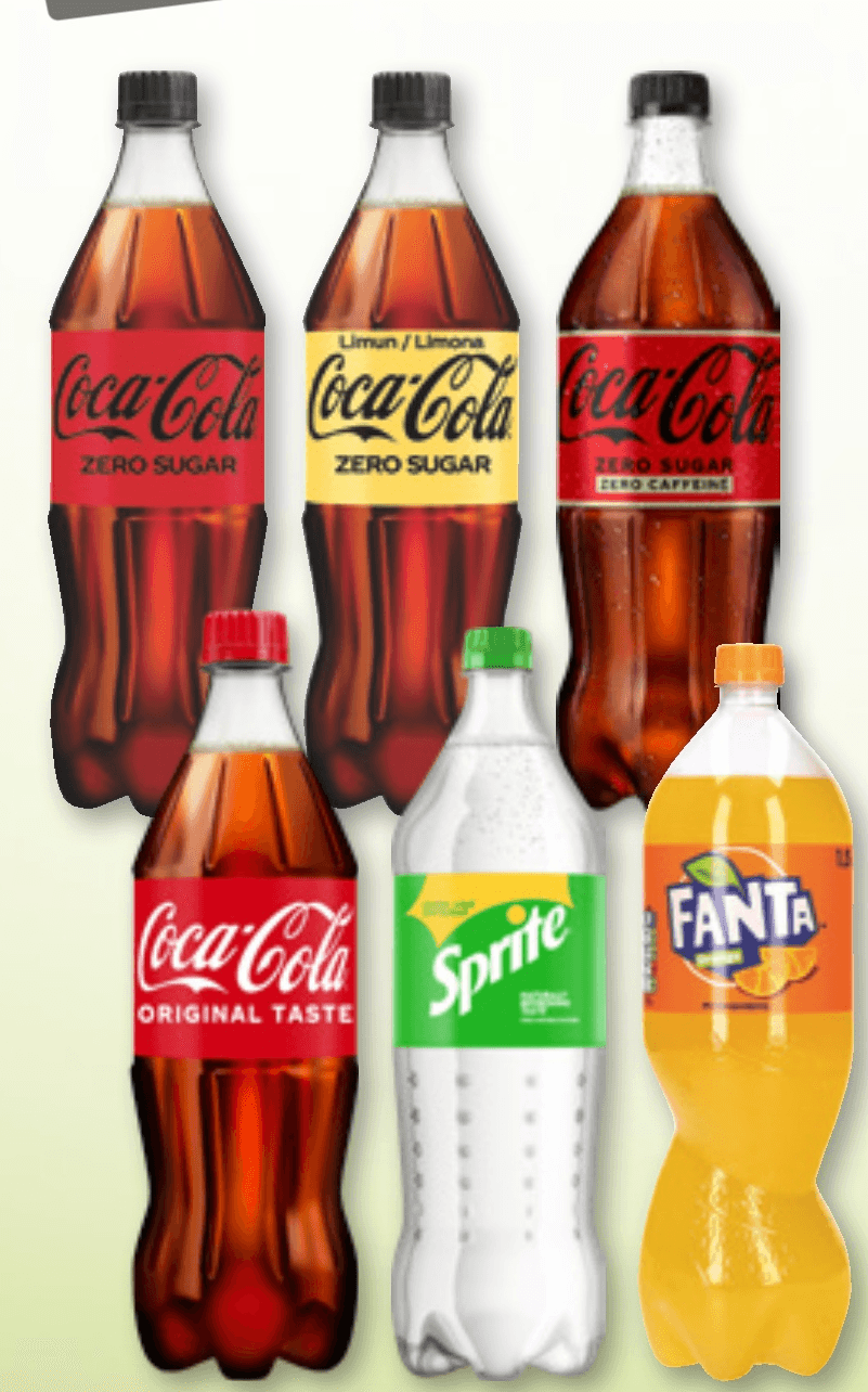 GAZIRANI NAPITKI 1 l COCA COLA, FANTA, SPRITE - Akcija v trgovini Spar