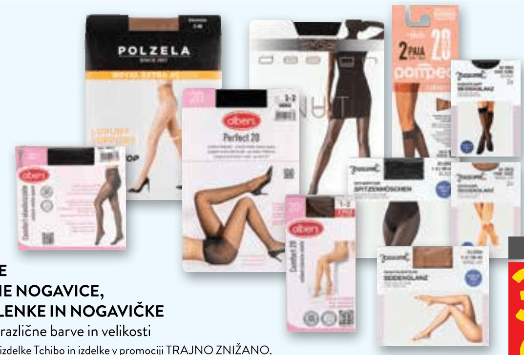 Ženske hlačne nogavice, dokolenke in nogavičke - Akcija v trgovini Spar