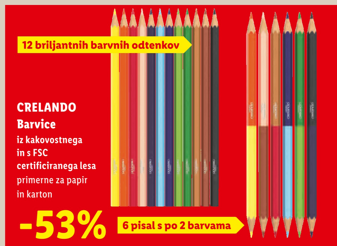 Crelado Barvice - Akcija u trgovini Lidl
