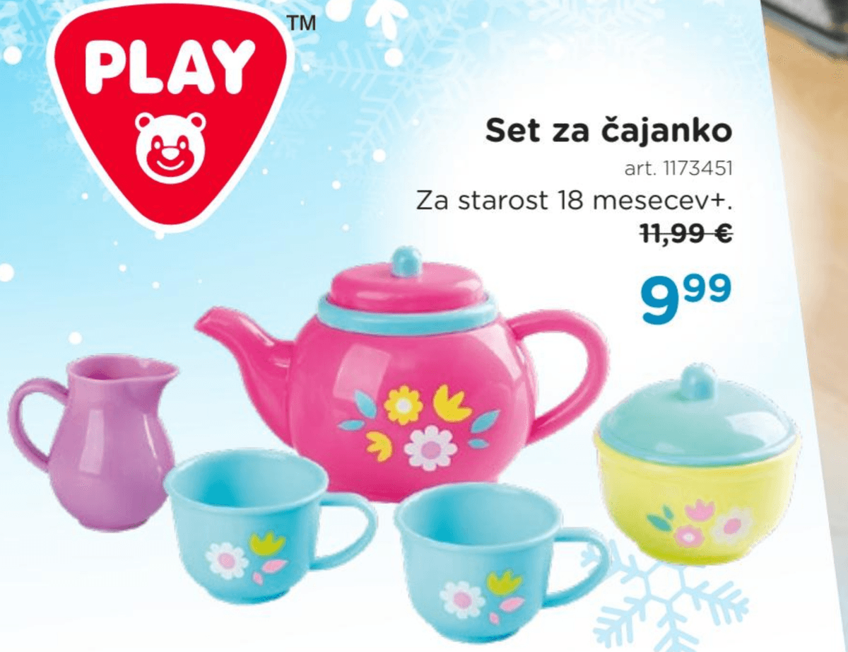 Set za čajanko PLAY - Akcija v trgovini Baby Center