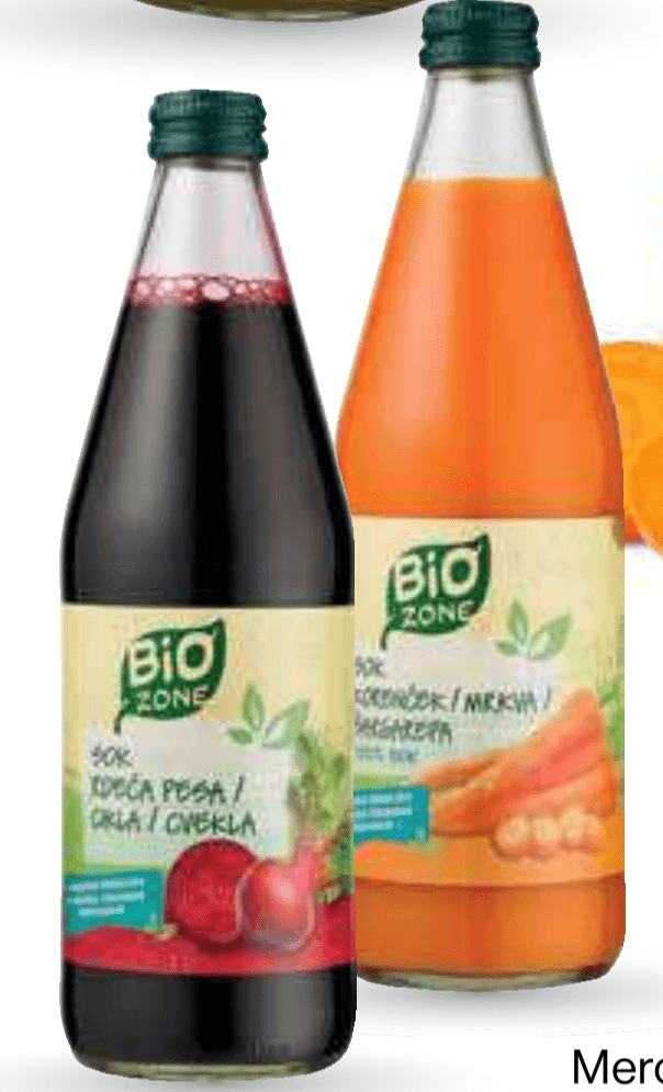 Sok Bio Zone 0,5 l Mercator - Akcija v trgovini Mercator